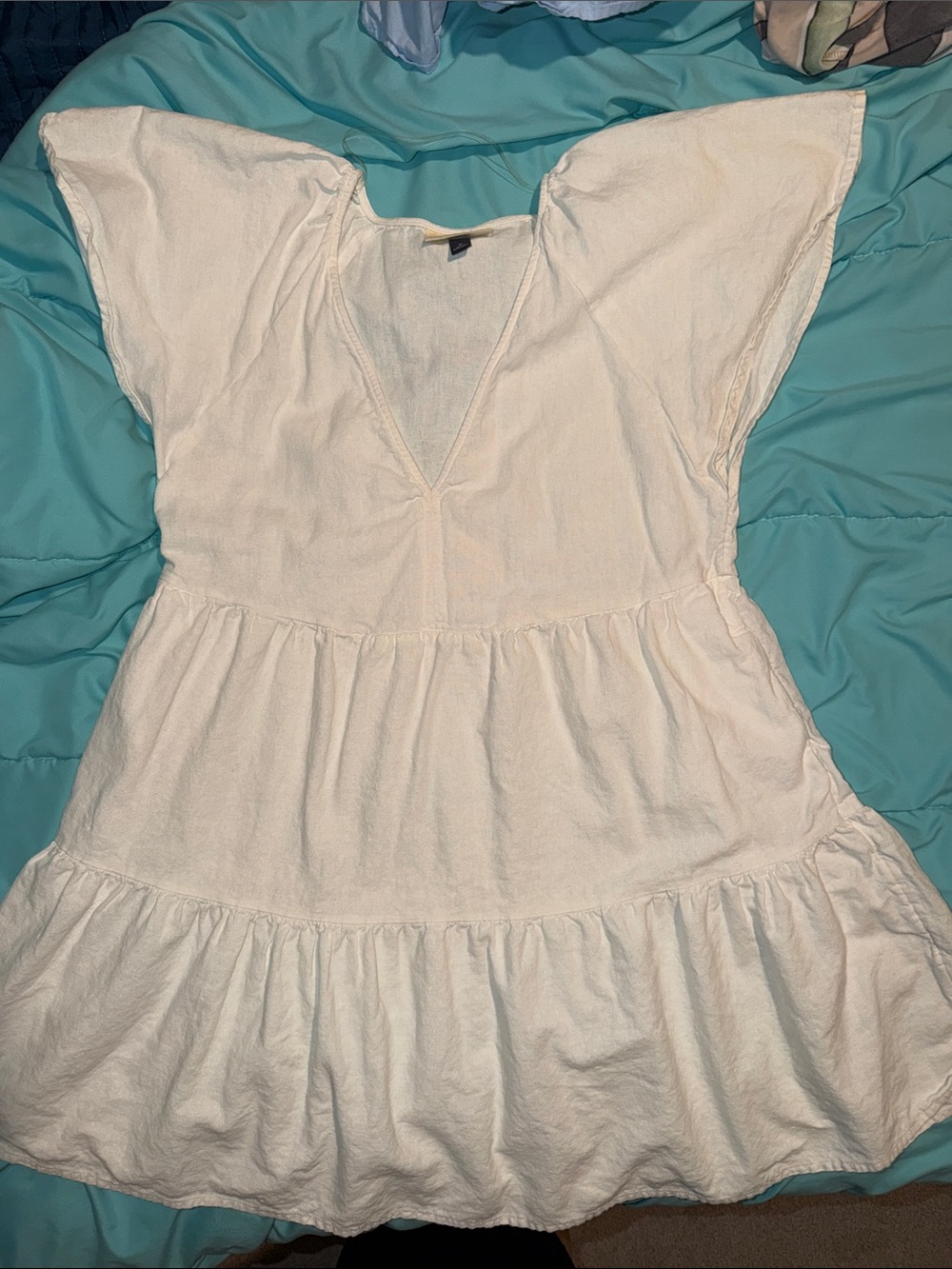 Universal Thread White Tiered Mini Dress